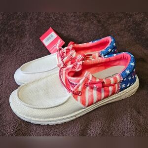 Hey Dude Americana Shoes Women's 6 - NWT